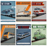 Pack de 6 posters de locomotives SNCF