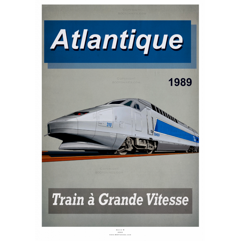 Poster TGV Atlantique