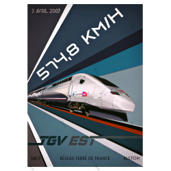 Poster record TGV 2007
