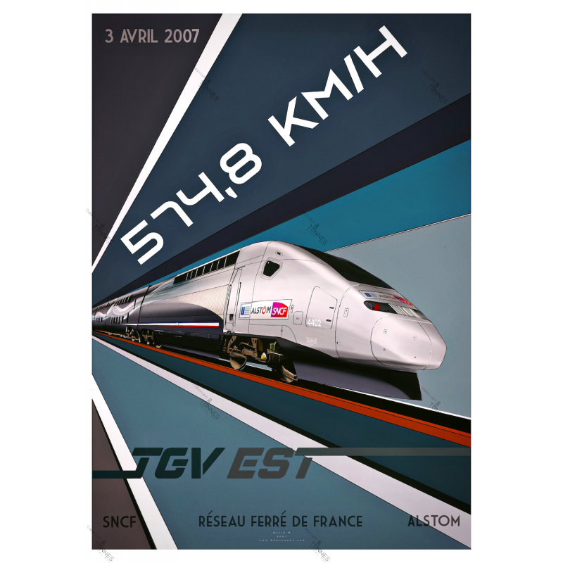 Poster record TGV 2007