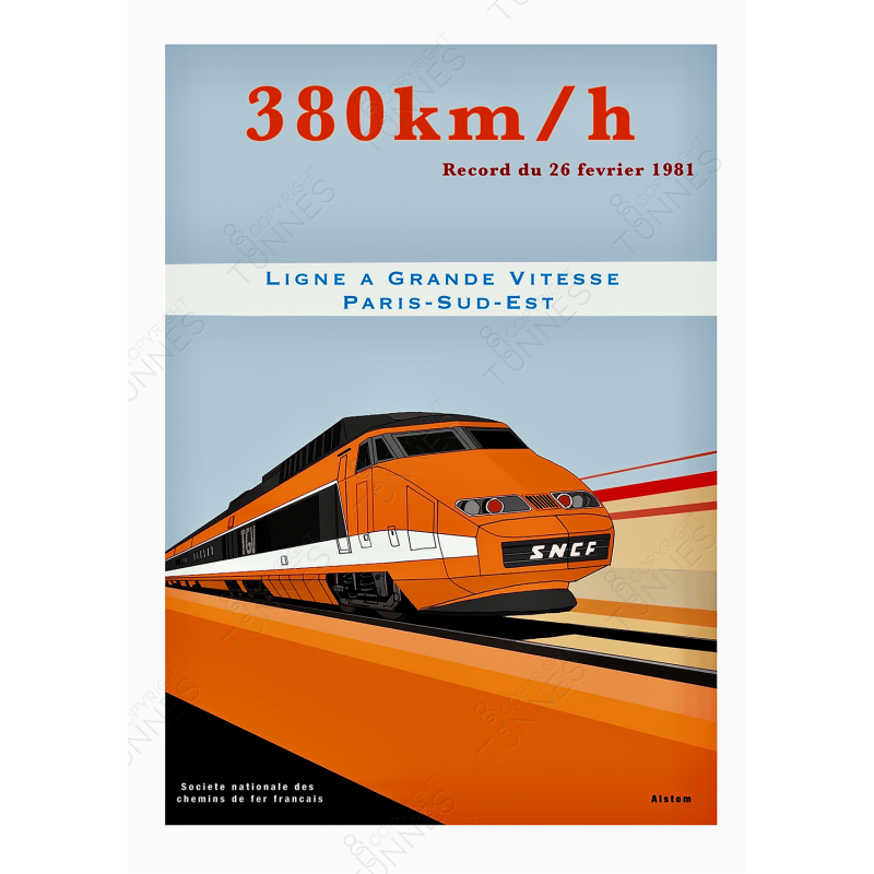 Poster record TGV 1981