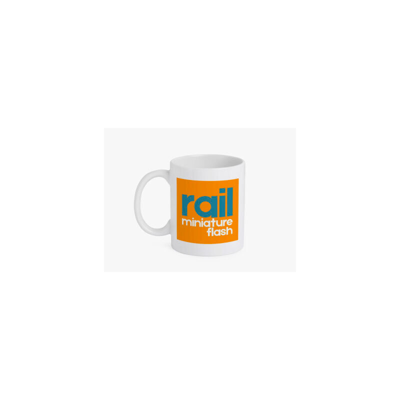 Mug Rail Miniature Flash logo orange