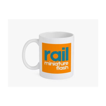Mug Rail Miniature Flash logo orange